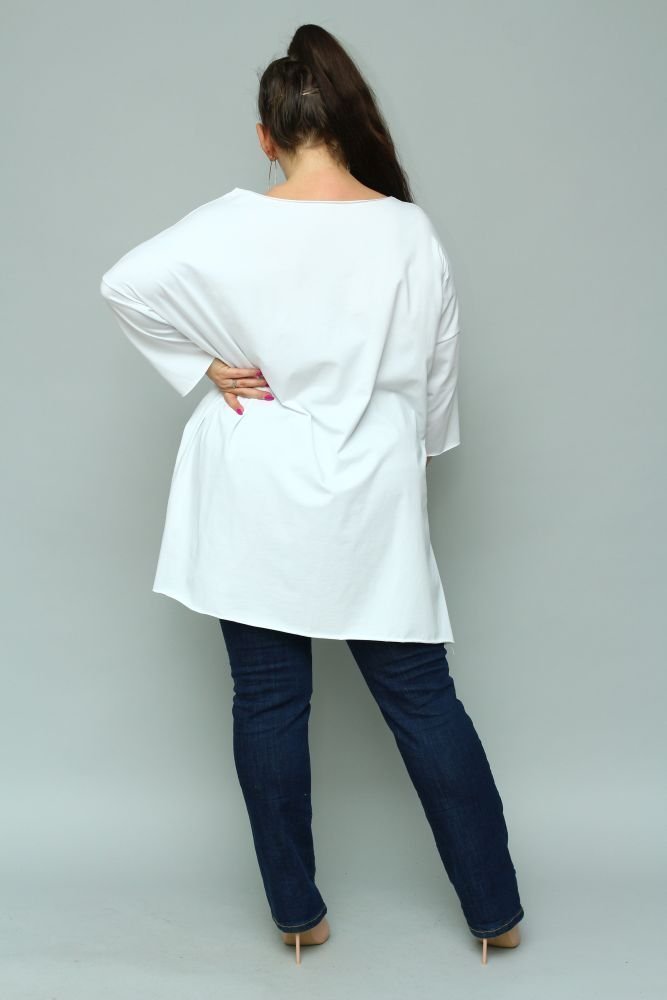  Biała Bluzka OREC Plus Size